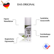 LEIVYS DMSO Gel mit 75 % Dimethysulfoxid 99,9% ph (EUR) Reinheit - effektive Wirkung - 50 ml